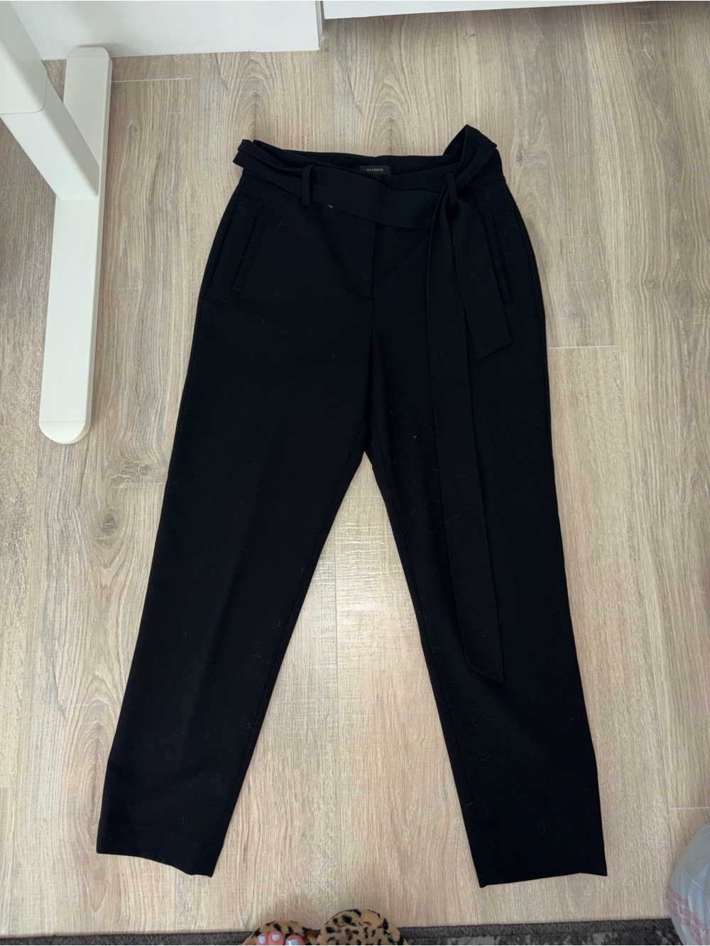 Women's Black Tiewaist trouser